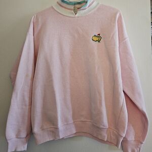 VintagePlayer's Design Pink Golf Sweatshirt with Embroidered MASTERS GOLF Design